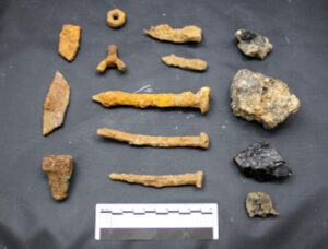 mixed assemblage of post-medieval finds